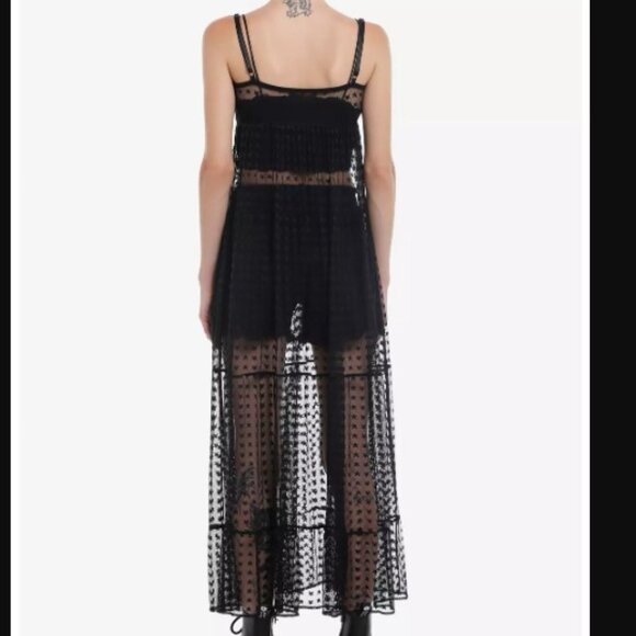 Cosmic Aura Star Mesh Sheer Maxi Dress - Picture 2 of 2